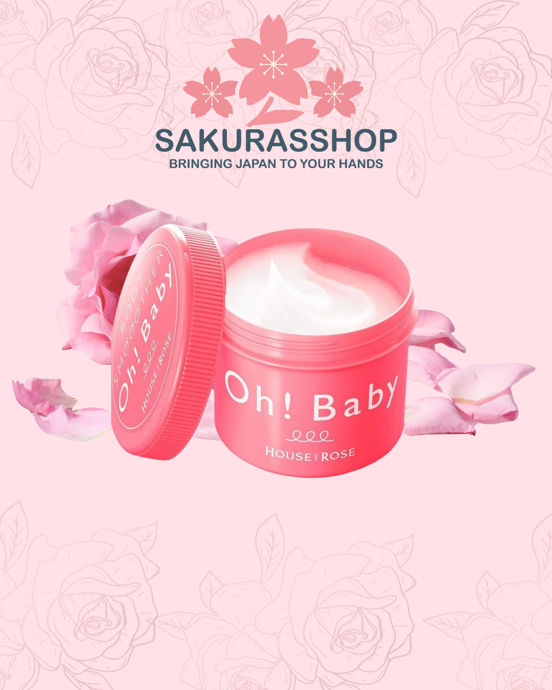 House of Rose Oh! Baby Body Smoother – Exfoliating Body Scrub