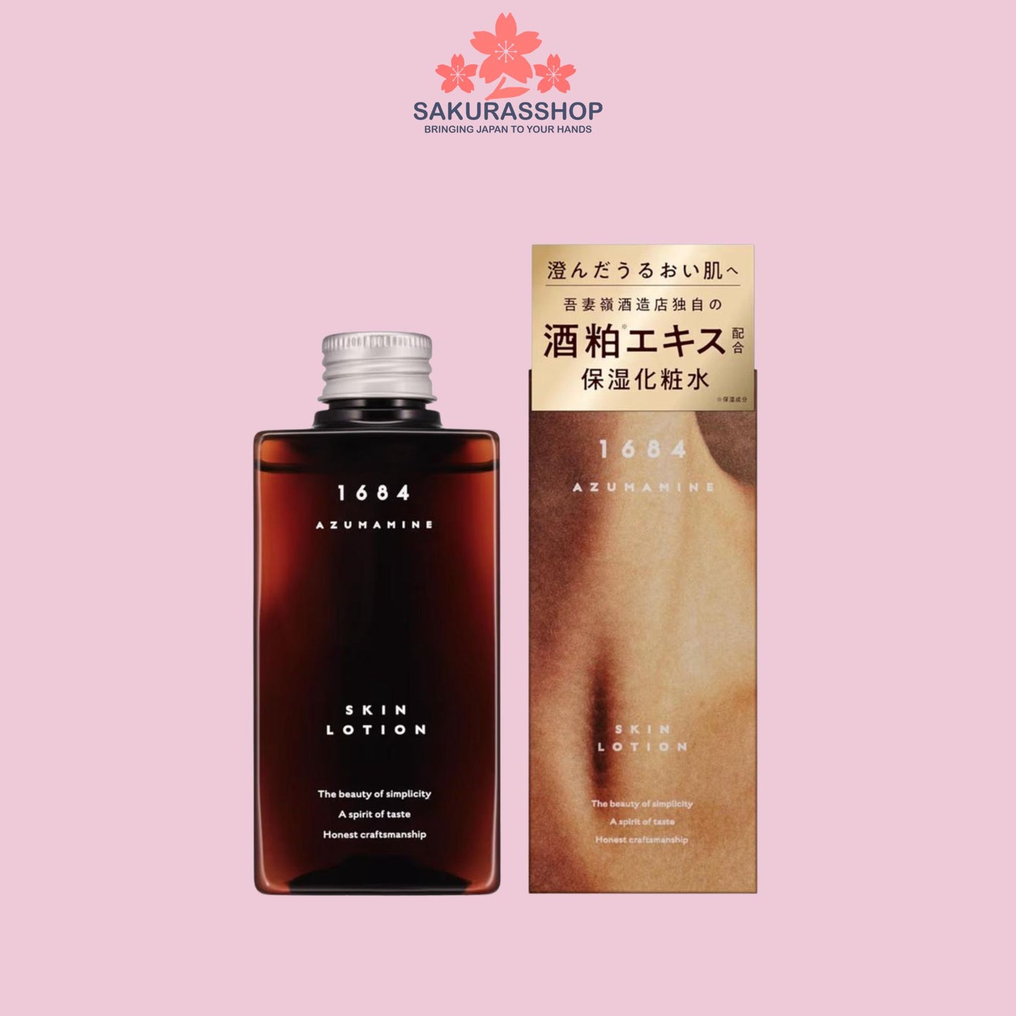 1684 Azumamine Sake Lees Skin Lotion – Japanese Hydrating Facial Toner 150ml