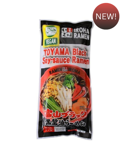 Toyama Black Soy Sauce Ramen – Halal & Vegan (2 Servings)