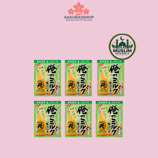 Nobel My Milk – Hokkaido Melon Candy Muslim Friendly (80g)* 6 Bags