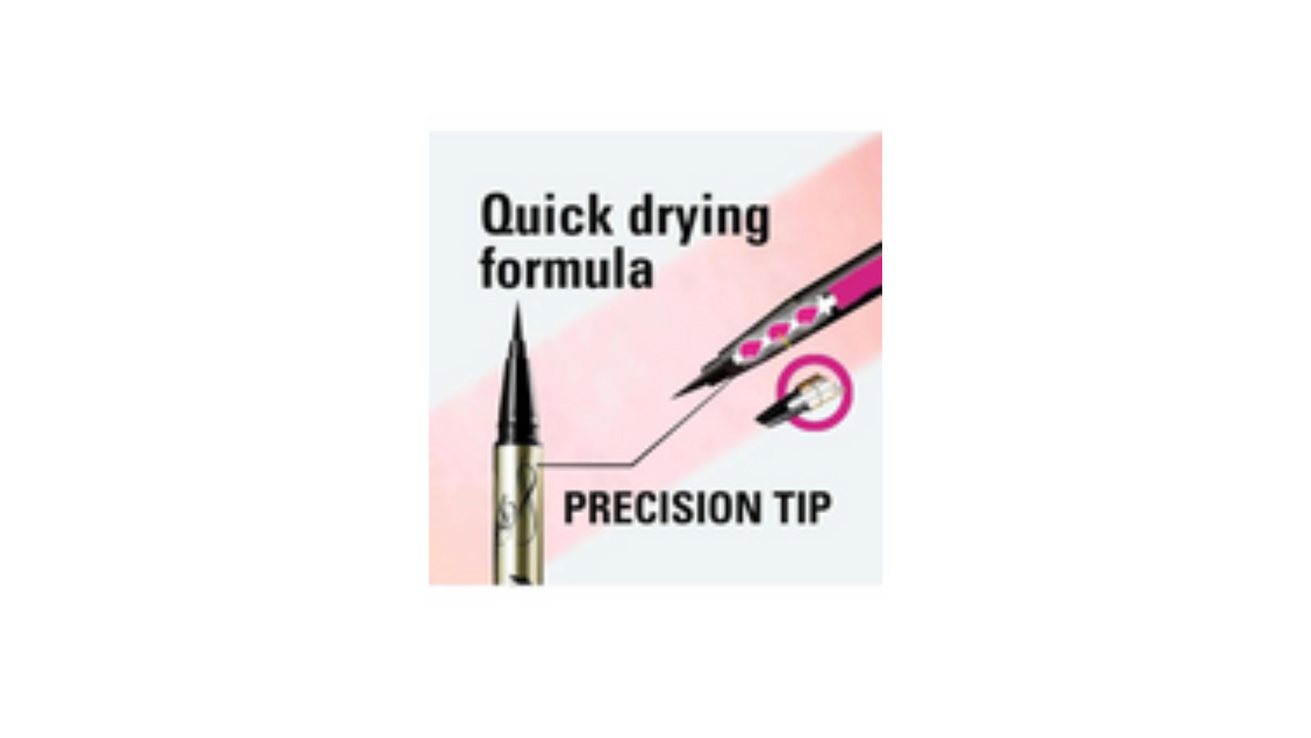 Heroine Make Prime Liquid Eyeliner, Rich Keep, 01, Jet Black 0.02 fl oz (0.4 ml) Brush Tip, 0.0004 inch (0.1 mm), Domestic Ultra-fine Brush, Waterproof Formula, Hot Water Off
