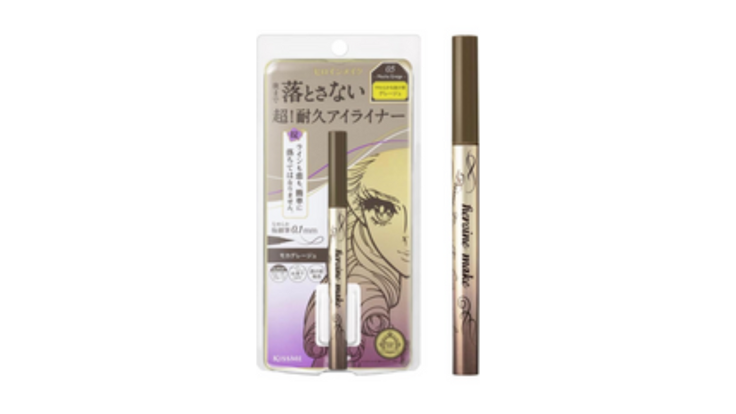 Heroine Make Prime Liquid Eyeliner, Rich Keep, 01, Jet Black 0.02 fl oz (0.4 ml) Brush Tip, 0.0004 inch (0.1 mm), Domestic Ultra-fine Brush, Waterproof Formula, Hot Water Off