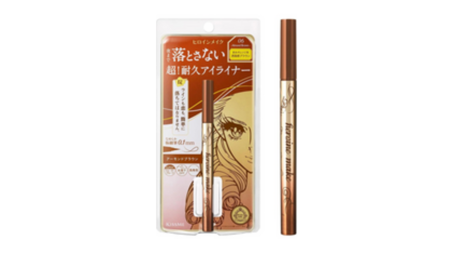 Heroine Make Prime Liquid Eyeliner, Rich Keep, 01, Jet Black 0.02 fl oz (0.4 ml) Brush Tip, 0.0004 inch (0.1 mm), Domestic Ultra-fine Brush, Waterproof Formula, Hot Water Off