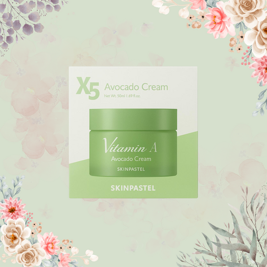 SKINPASTEL X5 Avocado Cream – Vitamin A Moisturizer (50ml)