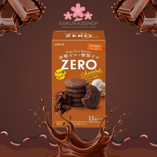 Lotte ZERO Sugar-Free Chocolate Biscuits – 11 Pieces