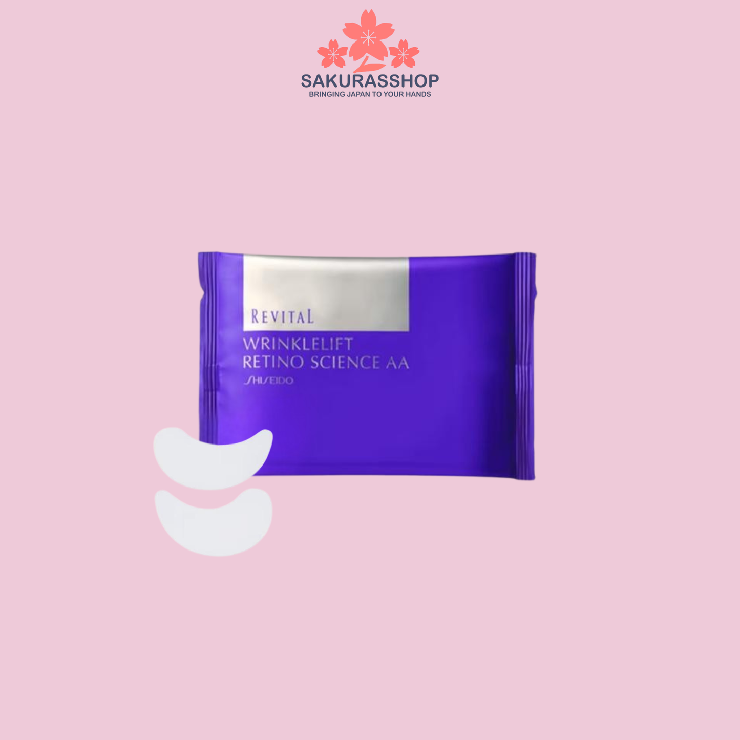 Shiseido Revital Wrinkle Lift Retino Science AA N Medicated Mask – Retinol Under Eye Masks for Wrinkles & Firmness (12 Packs / 24 Pieces)