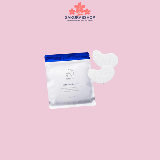 NANOA Skin Treatment Eye Patch – 64 Sheets Japanese Under Eye Patches with Human Stem Cell, EGF, Ceramide & Hyaluronic Acid