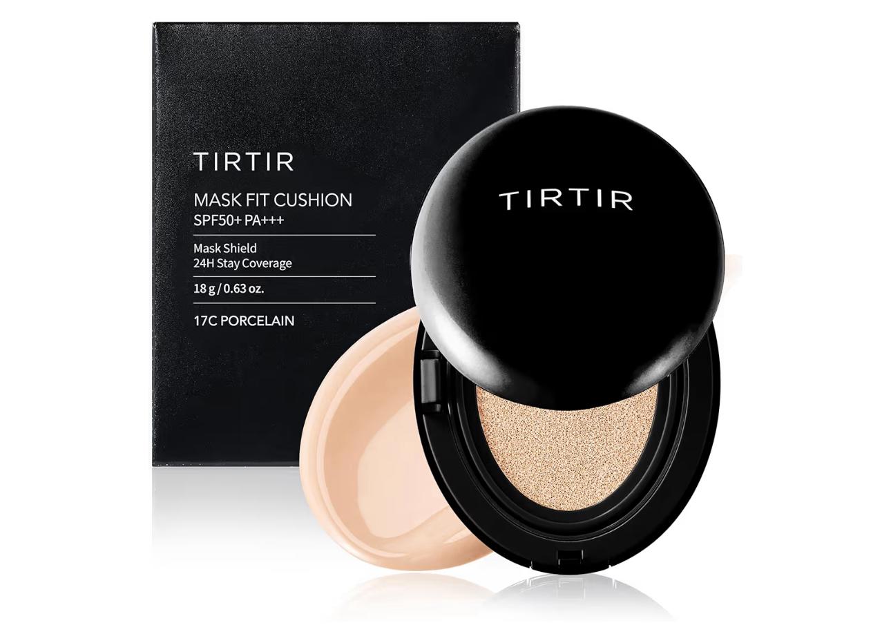 TIRTIR Mask Fit Cool Sun Cushion SPF50+ PA++++ – Cooling UV Protection & Tone-Up Cushion