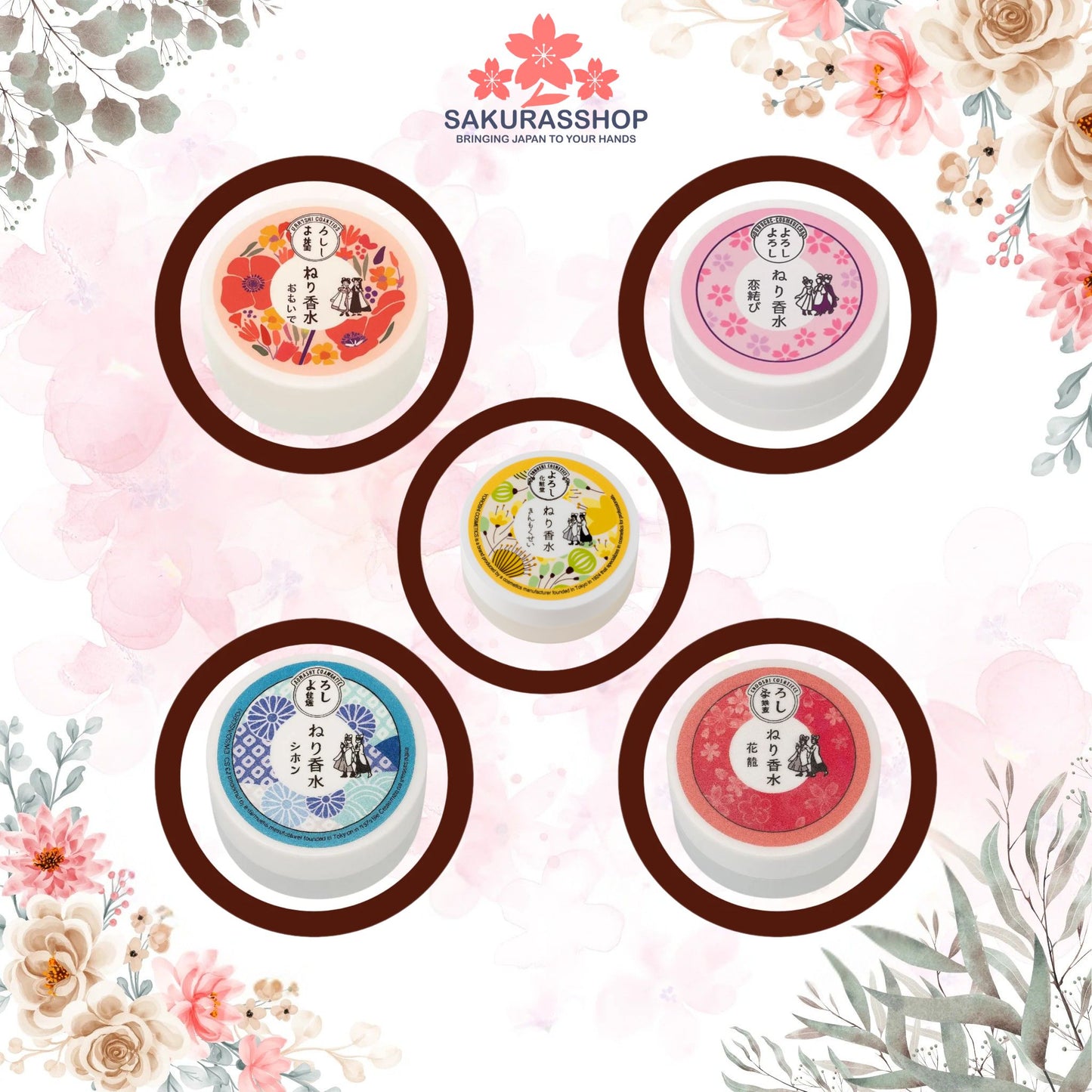 Japanese Solid Perfume Balm – Choose Your Scent or Get the Full Set (by Yoroshi)