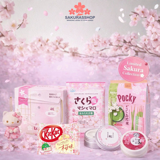 Limited Sakura Collection 🌸 – Sakura Spring Gift Box | Japanese Beauty & Snacks Bundle