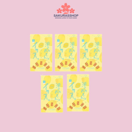 Maruka Setouchi Lemon Squid Snack - 5 Pack Set (65g Each)